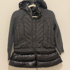 Charcoal/Black Sweater Jacket